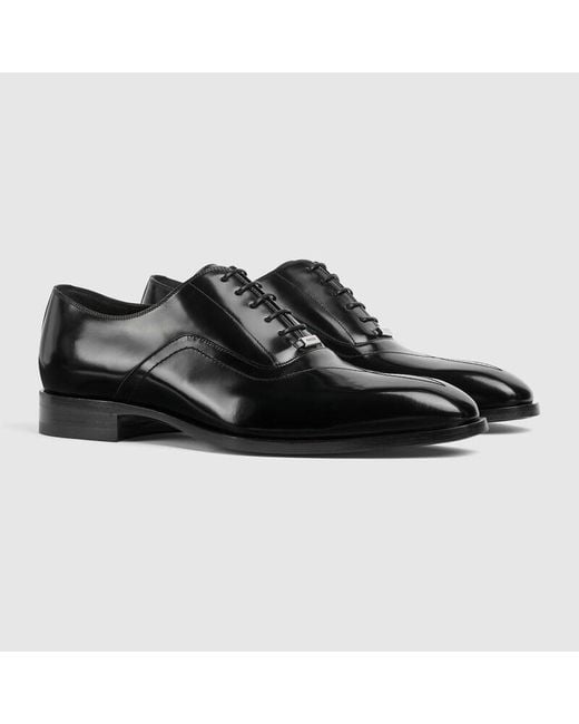 Chaussures À Lacets Avec Surpiqûre Pour Homme, Taille Gucci pour homme en coloris Black