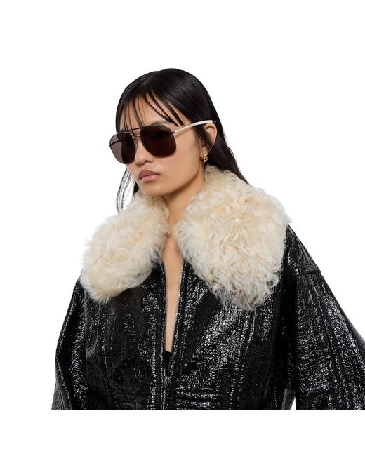 Gucci Black Coated Fabric Bomber Jacket