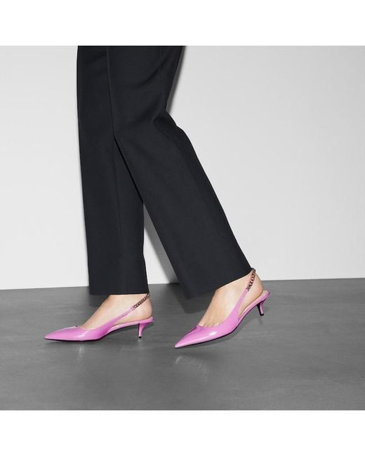 Zapato de Salón Signoria con Talón Descubierto Gucci de color Pink
