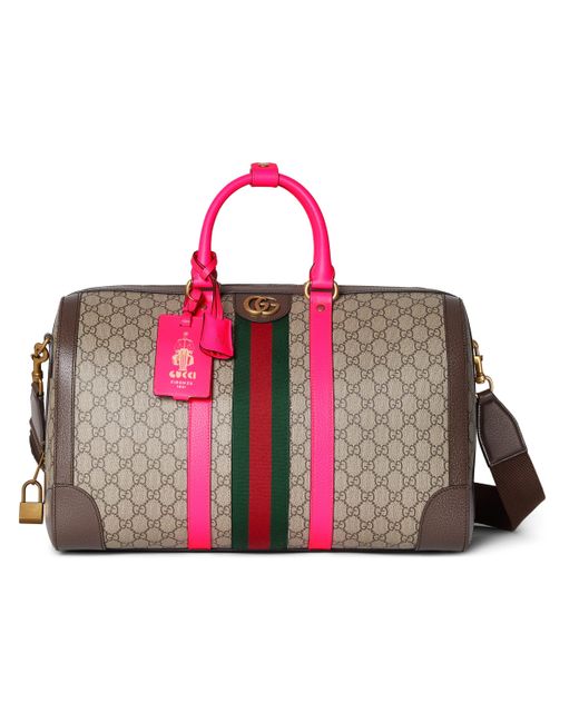 Gucci Pink Savoy Medium Duffle Bag for men