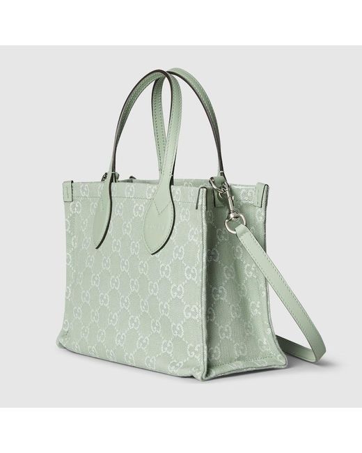 Gucci Green Ophidia GG Medium Tote Bag