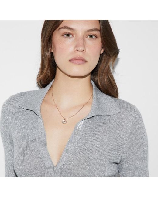 Gucci Metallic Interlocking Diamanthalskette 18 Karat