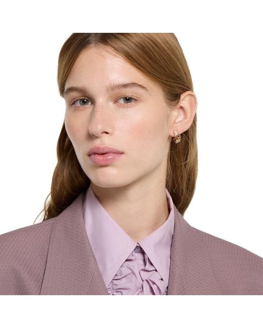 Gucci Metallic Blondie Crystal Mini Earrings