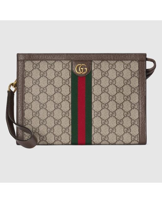Gucci Metallic Ophidia GG Pouch for men