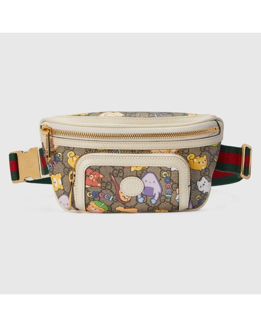 Gucci Natural Animal Print Belt Bag