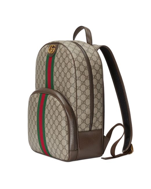 Gucci Brown Ophidia GG Backpack for men