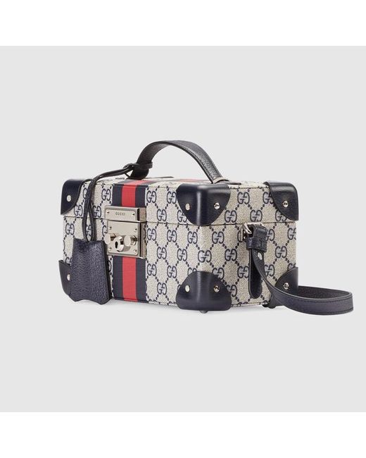 Gucci Blue Savoy Small Rigid Jewelry Box