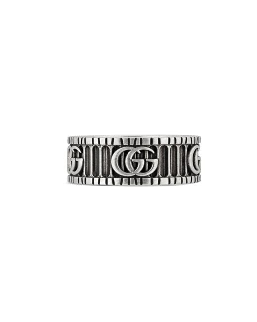 ring with double g in silver