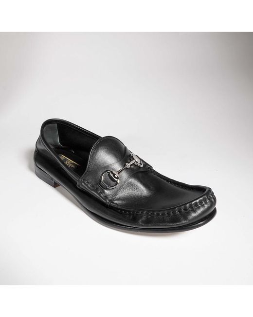 Gucci Black Lugano Loafer, Leather for men