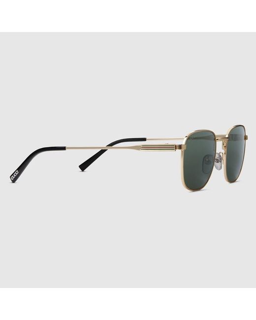 Gucci Brown Round Frame Sunglasses for men