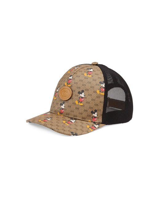 Gorra de béisbol Disney x Gucci de hombre de color Natural