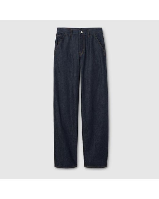 Gucci Blue Certified Rinsed Cotton Denim Trousers