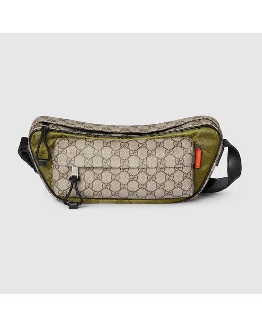 Borsa A Tracolla Match Con Gg Misura Media di Gucci in Green da Uomo