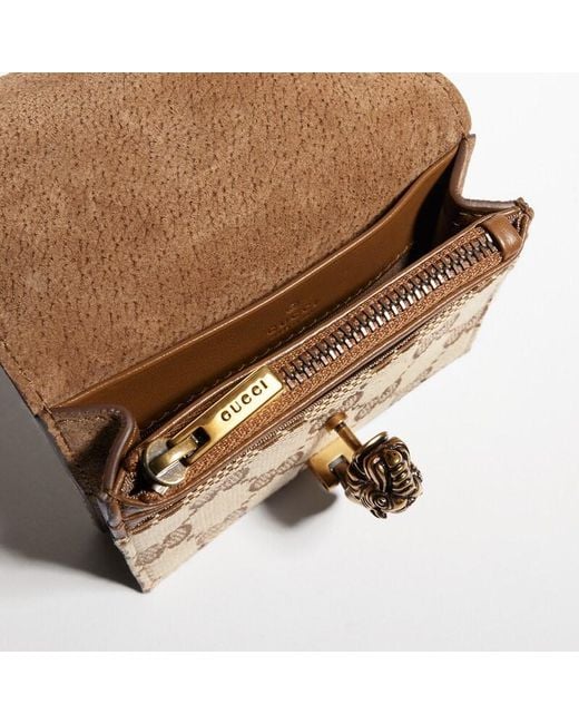 Gucci Natural Dionysus Small Wallet, Gg Canvas