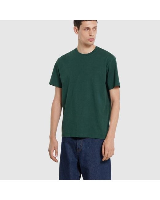 Gucci Green Cotton Jersey T-Shirt With Embroidery for men
