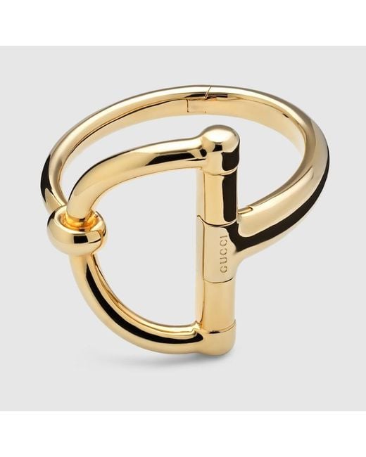 Gucci Metallic Half Horsebit Bracelet