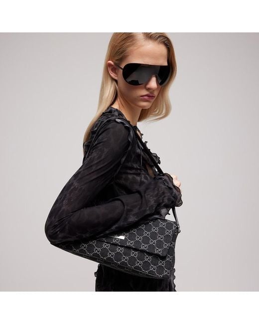 Gucci Black Madison Medium Shoulder Bag