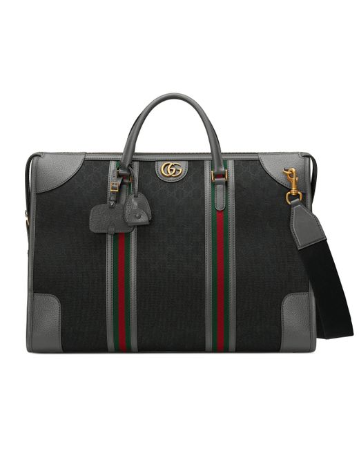 Gucci Black Bauletto Extra Large Duffle Bag for men