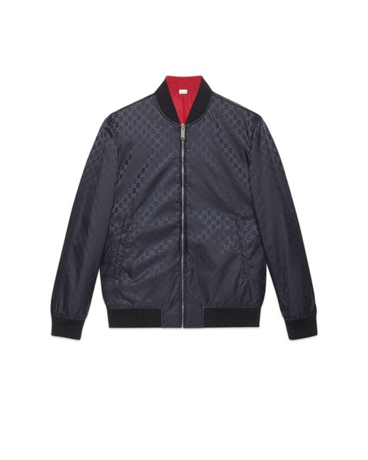 reversible gg nylon bomber jacket