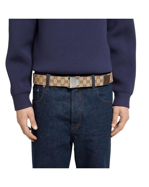 Cintura Con Fibbia Automatica, Taglia 100 di Gucci in Brown da Uomo