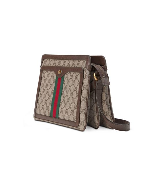 Gucci Ophidia GG Medium Shoulder Bag in Natural | Lyst