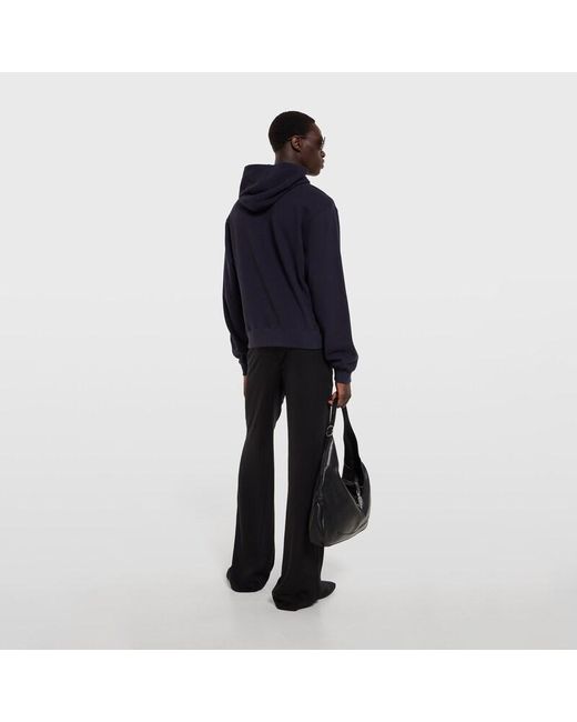 Gucci Blue Cashmere Blend Sweatshirt With Print for men