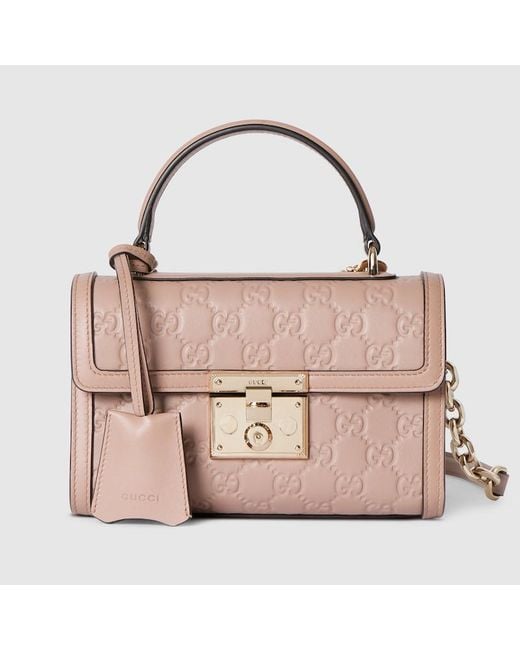 Gucci Pink Padlock Small Top Handle Bag