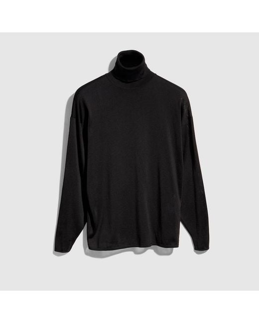 Gucci Black Extra Fine Silk Sweater