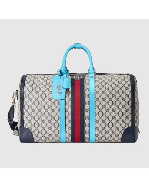 Gucci Blue Savoy Large Duffle Bag for men