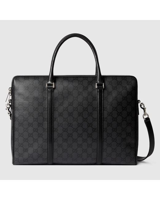 Gucci Black Essence Classic Medium Briefcase for men