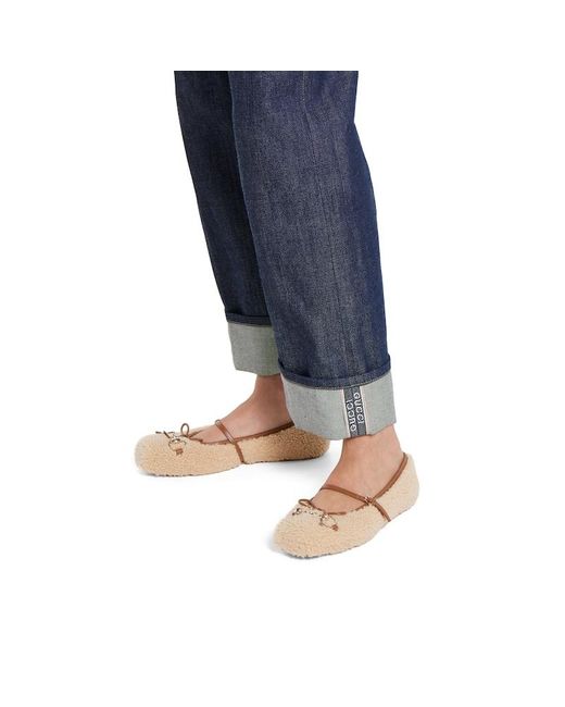 Ballerines Horsebit Pour Femme, Taille Gucci en coloris Natural