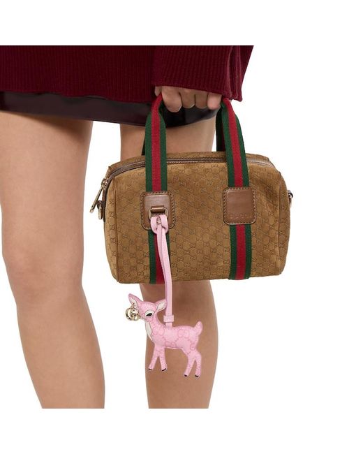 Gucci Pink Deer-Shaped Bag Charm