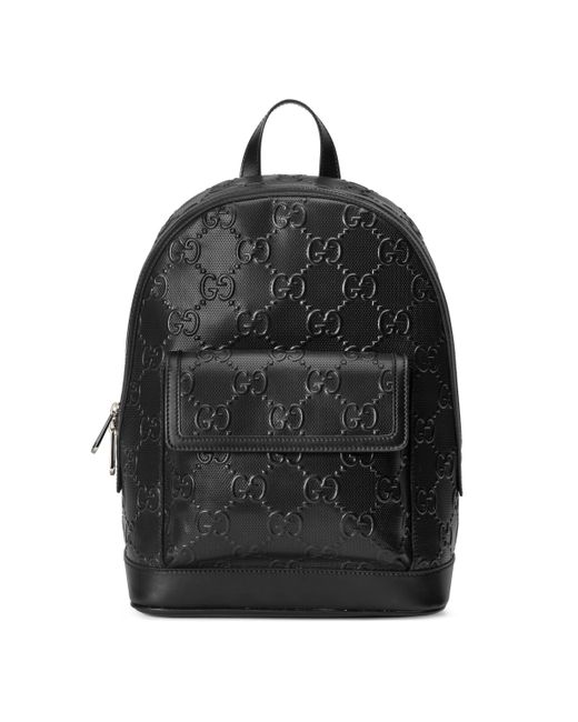 Gucci Leather Embossed Backpack in 