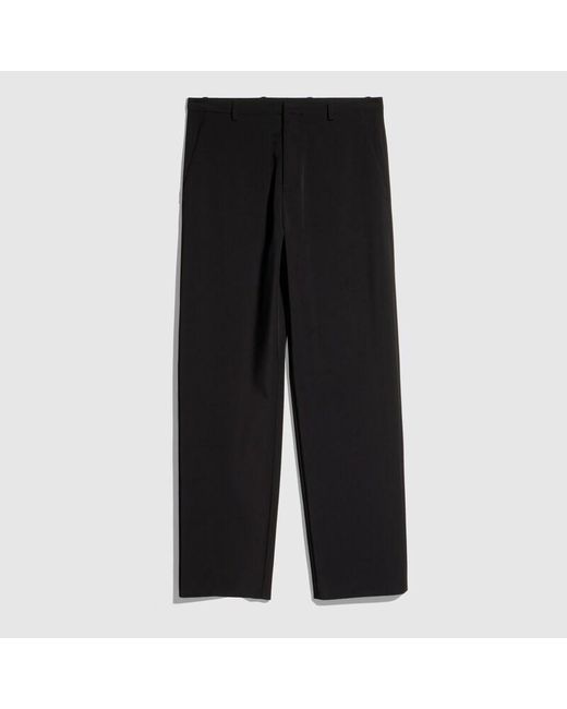 Gucci Black Stretch Technical Polyester Pants for men