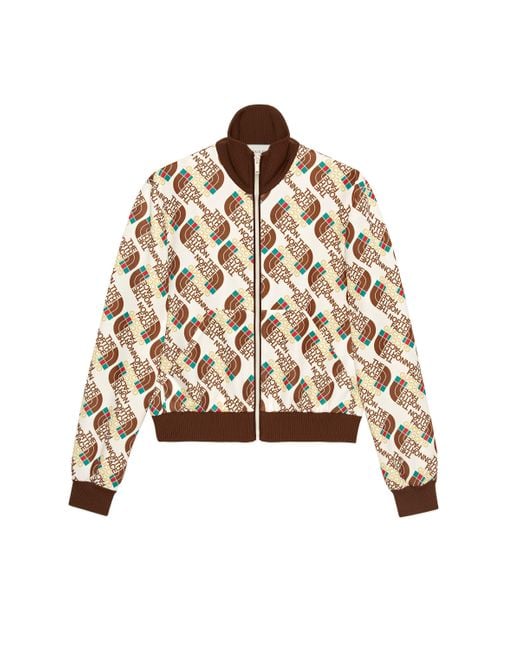 Gucci Jacke aus jersey mit the north face x web-print in White für Herren