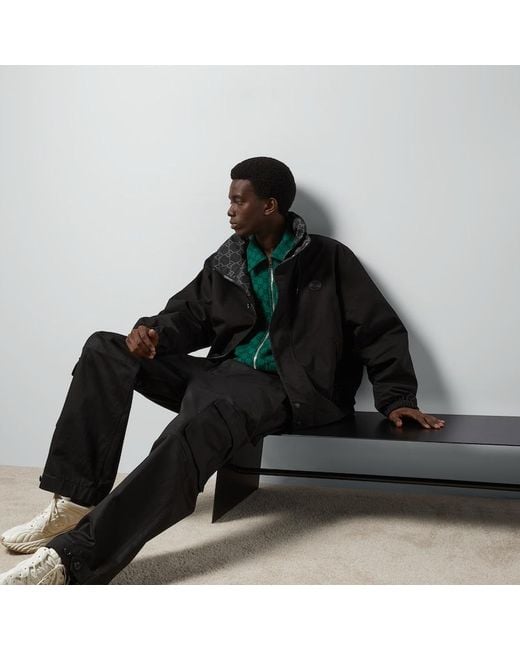 Veste Réversible En Nylon Indéchirable Gg, Taille Gucci pour homme en coloris Black