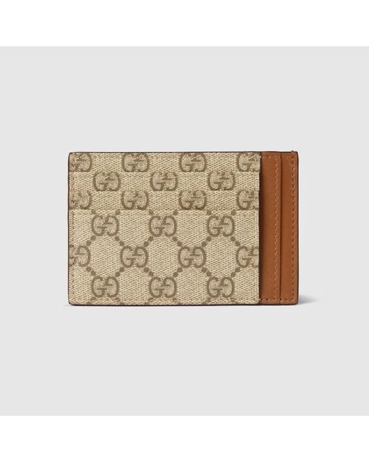 Gucci Metallic Gg Emblem Card Case for men