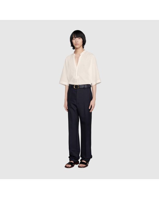 メンズ Gucci 公式 グッチ コットン チュニックシャツホワイトホワイト Lyst メンズ Gucci 公式 グッチ コットン チュニックシャツホワイトホワイト Lyst