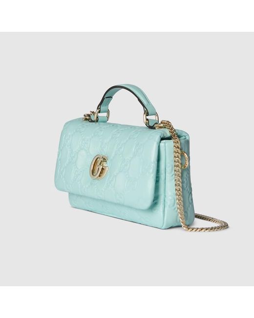 Borsa A Mano Gg Milano Misura Piccola di Gucci in Blue