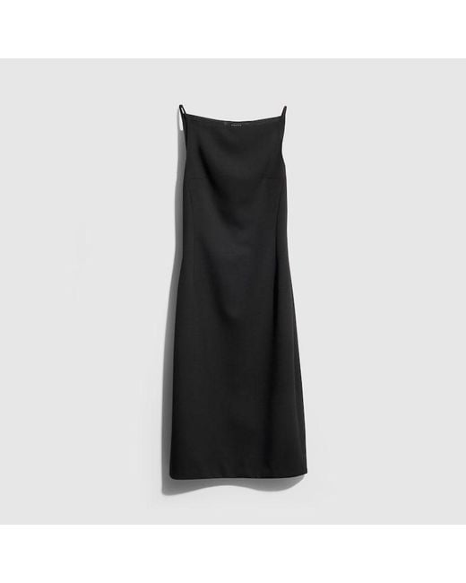 Gucci Black Fine Silk Faille Dress With Tag