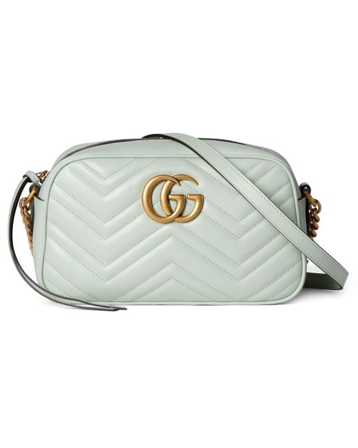 Gucci Green GG Marmont Small Shoulder Bag