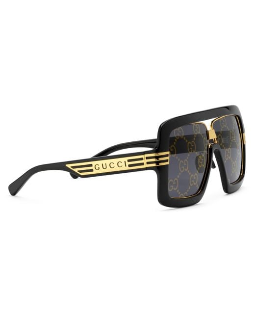 Gucci Velvet Square-frame Sunglasses 