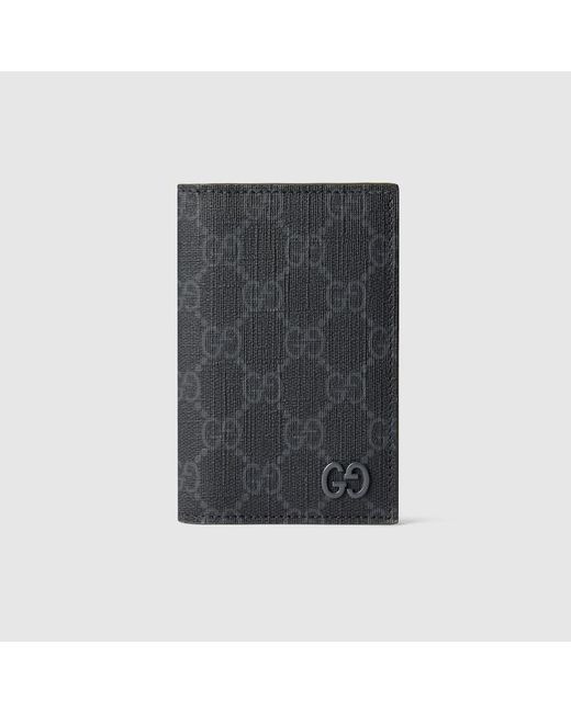 Gucci Black GG Long Card Case With GG Detail for men