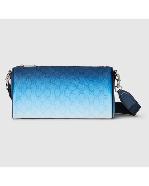 Gucci Blue Chroma Small Cylinder Bag, Fabric for men