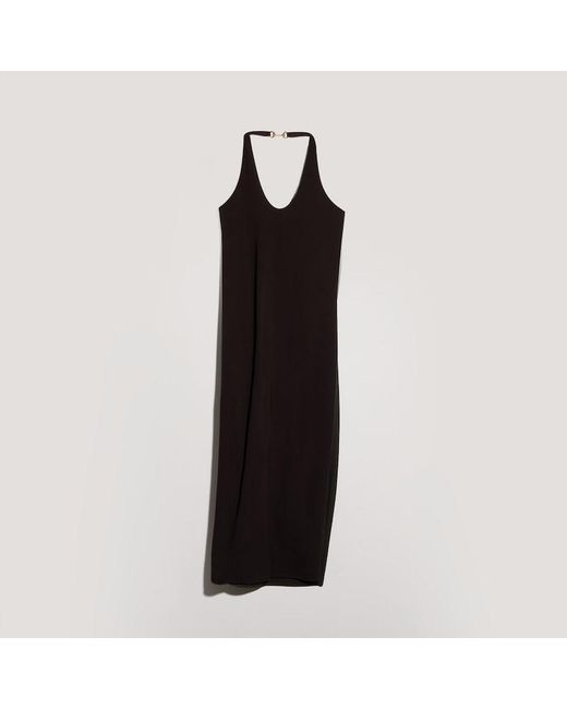 Gucci Black Viscose Crêpe Jersey Dress With Horsebit, Size Xl, Ready-To-Wear