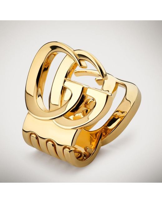 Gucci Metallic Hair Clip With Double G, -Toned Metal