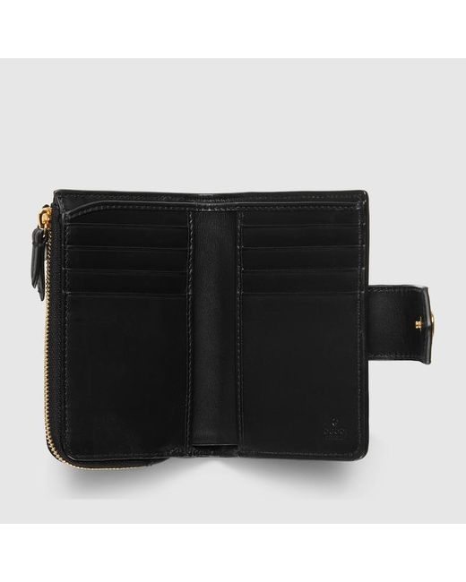 Gucci Black GG Medium Wallet