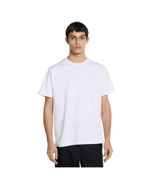 Gucci White Cotton Jersey T-Shirt With Embroidery for men