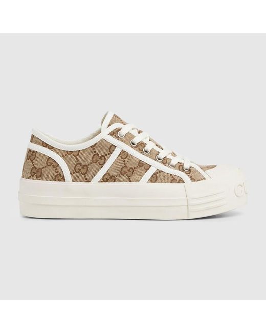Sneaker Donna Con Suola Oversize, Taglia di Gucci in Metallic