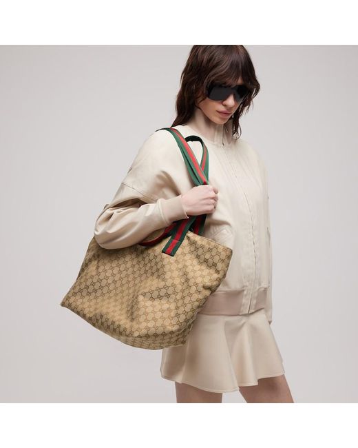 Gucci Brown Gg Medium Tote Bag for men